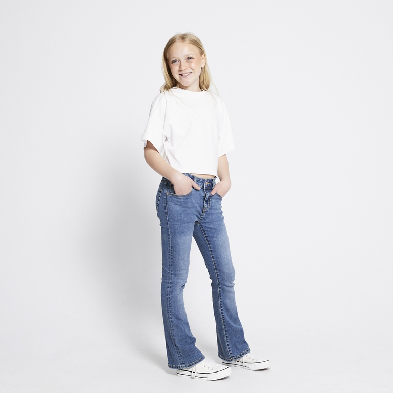 Mid waist flare jeans "Skippy Flare"  Mid wash